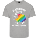 LGBT Rainbow Sheep Funny Gay Pride Day Kids T-Shirt Childrens Sports Grey