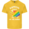 LGBT Rainbow Sheep Funny Gay Pride Day Kids T-Shirt Childrens Yellow