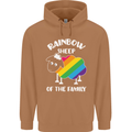 LGBT Rainbow Sheep Funny Gay Pride Day Mens 80% Cotton Hoodie Caramel Latte