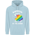 LGBT Rainbow Sheep Funny Gay Pride Day Mens 80% Cotton Hoodie Light Blue