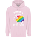 LGBT Rainbow Sheep Funny Gay Pride Day Mens 80% Cotton Hoodie Light Pink