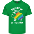 LGBT Rainbow Sheep Funny Gay Pride Day Mens Cotton T-Shirt Tee Top Irish Green