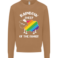 LGBT Rainbow Sheep Funny Gay Pride Day Mens Sweatshirt Jumper Caramel Latte