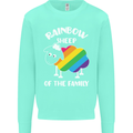 LGBT Rainbow Sheep Funny Gay Pride Day Mens Sweatshirt Jumper Peppermint