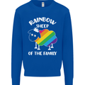 LGBT Rainbow Sheep Funny Gay Pride Day Mens Sweatshirt Jumper Royal Blue
