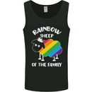 LGBT Rainbow Sheep Funny Gay Pride Day Mens Vest Tank Top Black