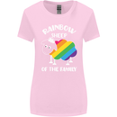 LGBT Rainbow Sheep Funny Gay Pride Day Womens Wider Cut T-Shirt Light Pink
