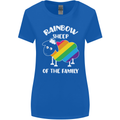 LGBT Rainbow Sheep Funny Gay Pride Day Womens Wider Cut T-Shirt Royal Blue