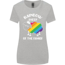 LGBT Rainbow Sheep Funny Gay Pride Day Womens Wider Cut T-Shirt Sports Grey