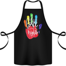 LGBT Same Love Same Rights Gay Pride Day Cotton Apron 100% Organic Black