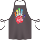 LGBT Same Love Same Rights Gay Pride Day Cotton Apron 100% Organic Dark Grey