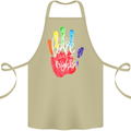 LGBT Same Love Same Rights Gay Pride Day Cotton Apron 100% Organic Khaki