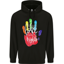 LGBT Same Love Same Rights Gay Pride Day Mens 80% Cotton Hoodie Black