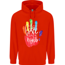 LGBT Same Love Same Rights Gay Pride Day Mens 80% Cotton Hoodie Bright Red