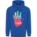 LGBT Same Love Same Rights Gay Pride Day Mens 80% Cotton Hoodie Royal Blue