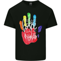 LGBT Same Love Same Rights Gay Pride Day Mens Cotton T-Shirt Tee Top Black