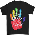 LGBT Same Love Same Rights Gay Pride Day Mens T-Shirt Cotton Gildan Black