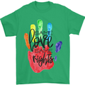 LGBT Same Love Same Rights Gay Pride Day Mens T-Shirt Cotton Gildan Irish Green