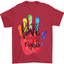 LGBT Same Love Same Rights Gay Pride Day Mens T-Shirt Cotton Gildan Red