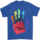 LGBT Same Love Same Rights Gay Pride Day Mens T-Shirt Cotton Gildan Royal Blue