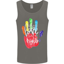 LGBT Same Love Same Rights Gay Pride Day Mens Vest Tank Top Charcoal