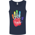 LGBT Same Love Same Rights Gay Pride Day Mens Vest Tank Top Navy Blue