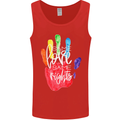 LGBT Same Love Same Rights Gay Pride Day Mens Vest Tank Top Red