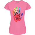 LGBT Same Love Same Rights Gay Pride Day Womens Petite Cut T-Shirt Azalea