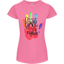LGBT Same Love Same Rights Gay Pride Day Womens Petite Cut T-Shirt Azalea