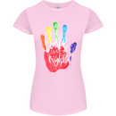 LGBT Same Love Same Rights Gay Pride Day Womens Petite Cut T-Shirt Light Pink