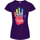 LGBT Same Love Same Rights Gay Pride Day Womens Petite Cut T-Shirt Purple
