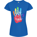 LGBT Same Love Same Rights Gay Pride Day Womens Petite Cut T-Shirt Royal Blue