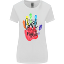 LGBT Same Love Same Rights Gay Pride Day Womens Wider Cut T-Shirt White