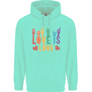 LGBT Sign Language Love Is Gay Pride Day Childrens Kids Hoodie Peppermint