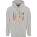 LGBT Sign Language Love Is Gay Pride Day Childrens Kids Hoodie Sports Grey