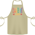 LGBT Sign Language Love Is Gay Pride Day Cotton Apron 100% Organic Khaki
