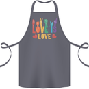 LGBT Sign Language Love Is Gay Pride Day Cotton Apron 100% Organic Steel