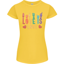 LGBT Sign Language Love Is Gay Pride Day Womens Petite Cut T-Shirt Yellow