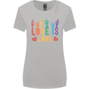 LGBT Sign Language Love Is Gay Pride Day Womens Wider Cut T-Shirt Sports Grey