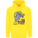 LGBT Sloth The Future Is Equal Gay Pride Childrens Kids Hoodie Yellow