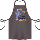LGBT Sloth The Future Is Equal Gay Pride Cotton Apron 100% Organic Dark Grey