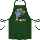 LGBT Sloth The Future Is Equal Gay Pride Cotton Apron 100% Organic Forest Green