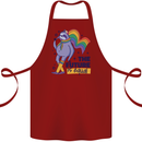 LGBT Sloth The Future Is Equal Gay Pride Cotton Apron 100% Organic Maroon