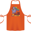 LGBT Sloth The Future Is Equal Gay Pride Cotton Apron 100% Organic Orange