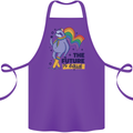 LGBT Sloth The Future Is Equal Gay Pride Cotton Apron 100% Organic Purple