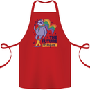 LGBT Sloth The Future Is Equal Gay Pride Cotton Apron 100% Organic Red
