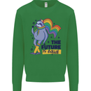 LGBT Sloth The Future Is Equal Gay Pride Kids Sweatshirt Jumper Irish Green
