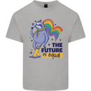 LGBT Sloth The Future Is Equal Gay Pride Kids T-Shirt Childrens Sports Grey