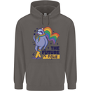 LGBT Sloth The Future Is Equal Gay Pride Mens 80% Cotton Hoodie Charcoal