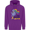 LGBT Sloth The Future Is Equal Gay Pride Mens 80% Cotton Hoodie Purple